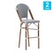 Flash Furniture WhiteNavy PE Rattan Stacking Paris Stool, 2PK 2-SDA-AD642001-F-BS-WHNVY-NAT-GG - alternate 10